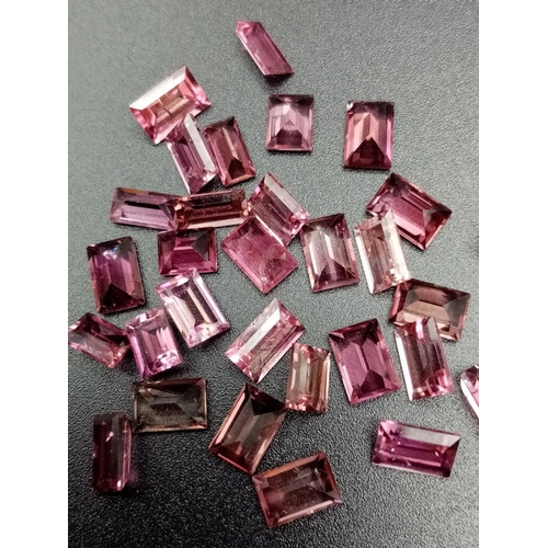 807 - A parcel of 30 cut pink tourmaline total weight 14.76cts