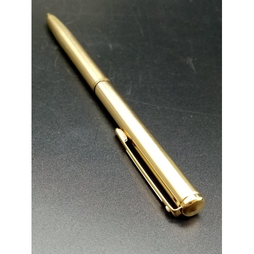 992 - Sheaffer Gold Plated Ball Point Pen. As new, in box.