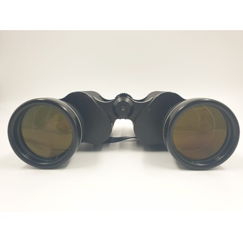 481 - A Pair of Prinzlux Binoculars, 10 x 50, with case - And a Japanese Super Paragon Auto Zoom Lens, wit... 