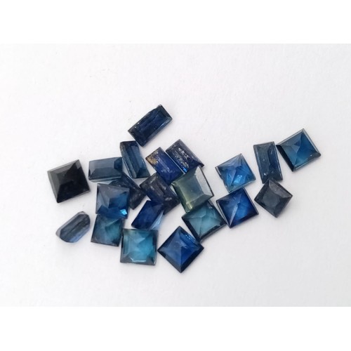 662 - 2.9ct calibre blue sapphires