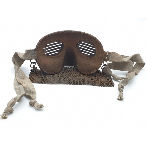 128 - Museum Quality Replica WW1 Tank Crew Anti Splatter Mask