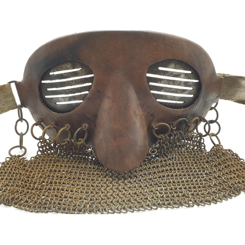 128 - Museum Quality Replica WW1 Tank Crew Anti Splatter Mask