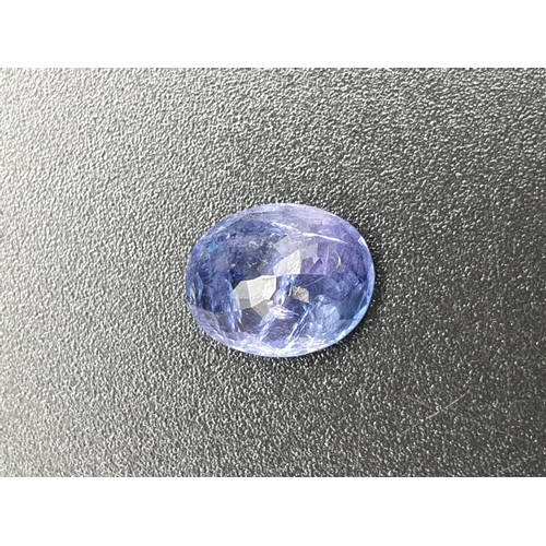 258 - 3.88ct  Natural Tanzanite Gemstone with W.G.I (World Gemmological Institute) UK Certification