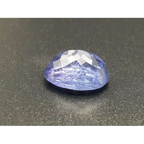 258 - 3.88ct  Natural Tanzanite Gemstone with W.G.I (World Gemmological Institute) UK Certification