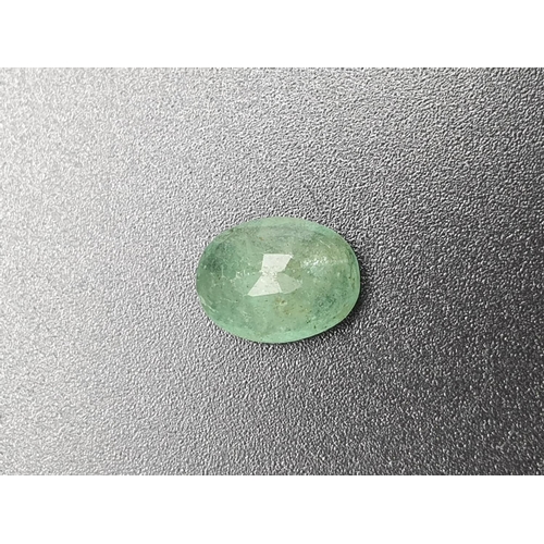 279 - 2.81ct Natural OVAL Emerald Gemstone with W.G.I (World Gemmological Institute) UK Certified