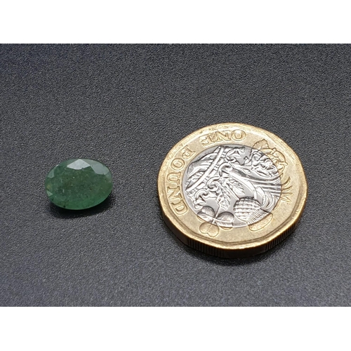 279 - 2.81ct Natural OVAL Emerald Gemstone with W.G.I (World Gemmological Institute) UK Certified