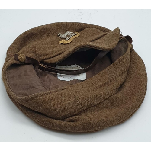 280 - Film Prop WW1 British Tommy Trench Cap with Royal Warwickshire Cap Badge. This came from the Turbey ... 