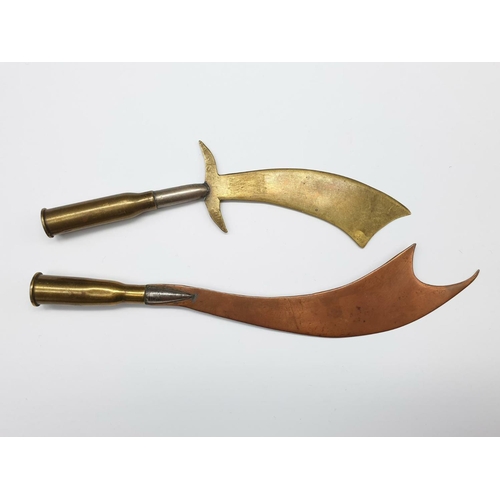 301 - 2 x WW1 Trench Art Paper Knives