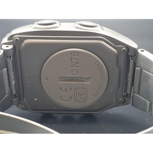 302 - A Rare Casio Wrist WQV-1 Camera Watch. Stainless Steel strap. Comes with all original paperwork. Inf... 