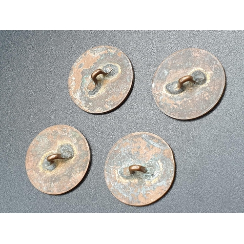 361 - 4 x 1st Empire Napoleonic Period Napoleons Imperial Guard Buttons.