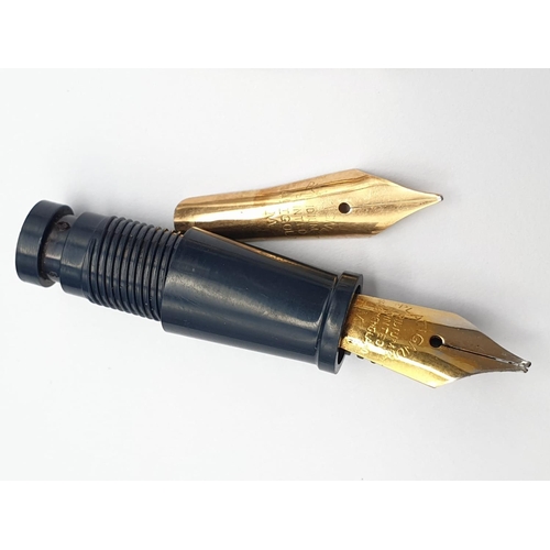 422 - Four 14K Yellow Gold Fountain Pen Nibs.