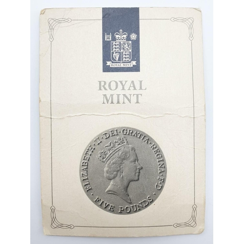 490 - Queen Mother's 90th Birthday Commemorative Coin from The Royal Mint. As new, in packaging.