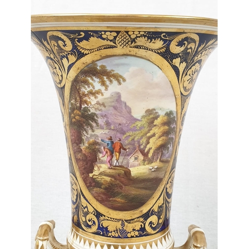 830 - Royal Derby (Crown): In Spain Vase. Spanish 1830.
Beautifully Decorated but damaged firing cracks.
2... 