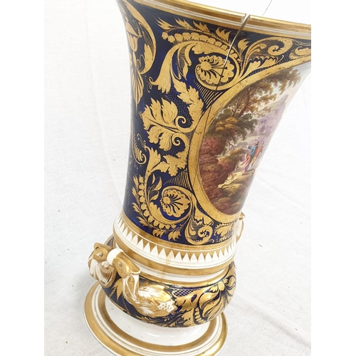 830 - Royal Derby (Crown): In Spain Vase. Spanish 1830.
Beautifully Decorated but damaged firing cracks.
2... 