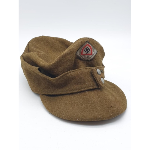 85 - WW2 German Reich Arbeit’s Dienst (Labour Corps) Enlisted Mans-Nco’s M43 Cap.