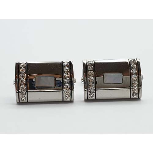 880 - Pair of Square Mile Dress Cufflinks - As New, In Box.