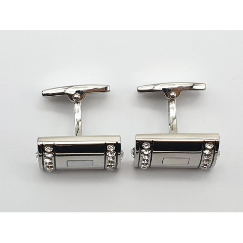 880 - Pair of Square Mile Dress Cufflinks - As New, In Box.