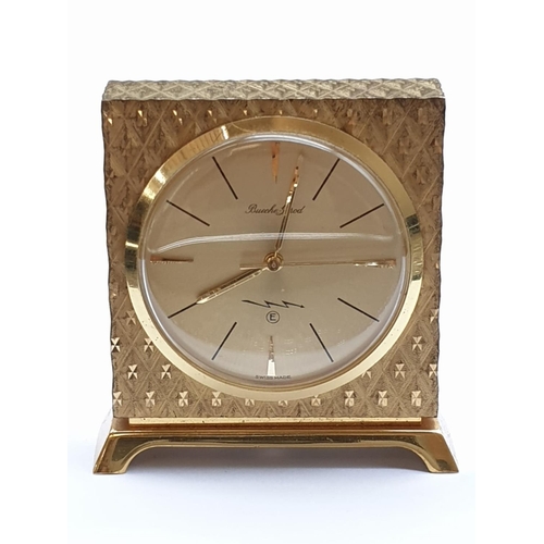 890 - A Bueche Girod marked Gold Tone Miniature Clock.
As found. 4 x 4cm