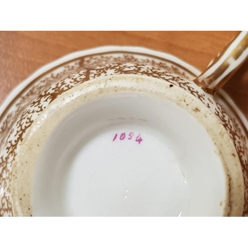 208 - A Mixture of Early Chamberlain Worcester Porcelain. Eleven Saucers (one chipped), Five Tea Cups (one... 