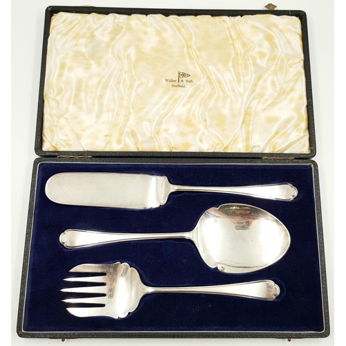 791 - 4 Exceptionally made Silver Plate Sets of Different Cutlery and Utensils. Including: Walker and Hall... 