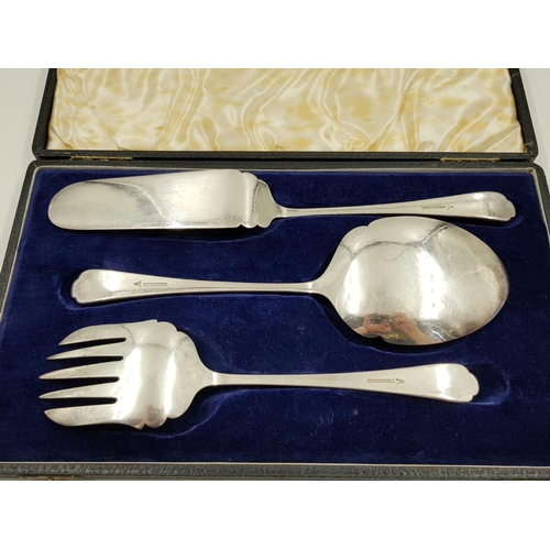 791 - 4 Exceptionally made Silver Plate Sets of Different Cutlery and Utensils. Including: Walker and Hall... 