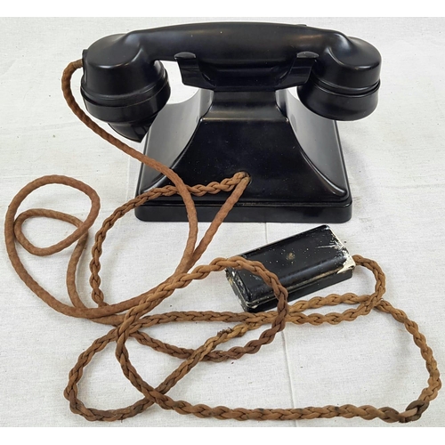 829 - Vintage Bakelite Rotary Dial Telephone - In Working Order. Circa 1950,s bottom drawer model.