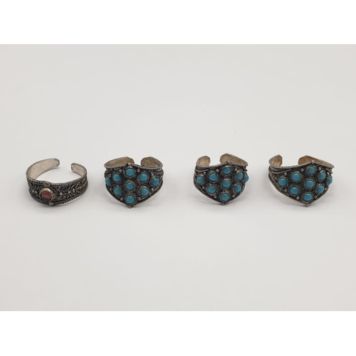 917 - 4x turquoise rings