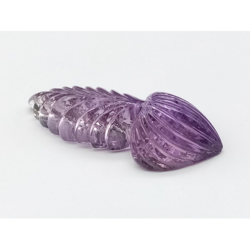 655 - 45ct natural carved amethyst stone