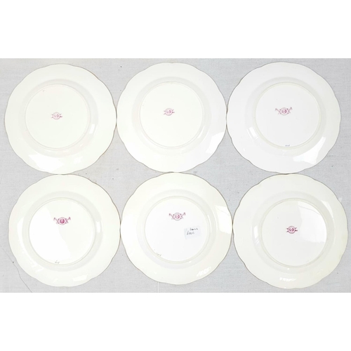 806 - Six Minton (1870s) Dinner Plates. Cupid Design.
A/F