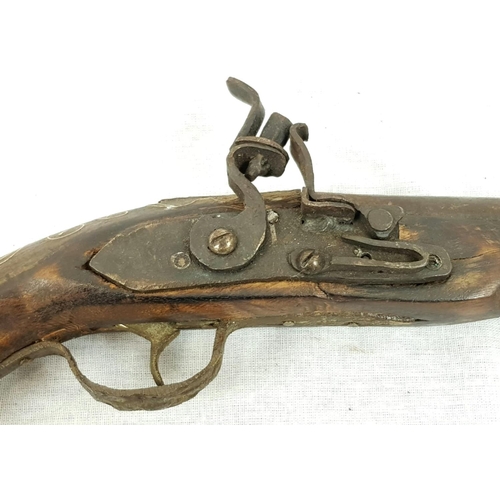 702 - Vintage Reproduction Flintlock Pistol.