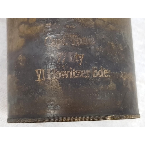 73 - WW1 Private Purchase Telescope. Inscribed “Capt James 77 Bty VI Howitzer”.