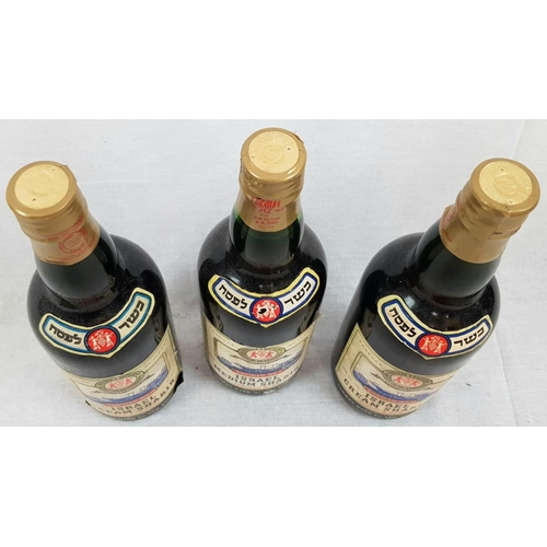 466 - 3 Vintage Bottles (75cl) of Palwin no.16 Israel Cream Sharir Liqueur Wine.