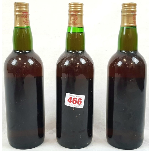 466 - 3 Vintage Bottles (75cl) of Palwin no.16 Israel Cream Sharir Liqueur Wine.