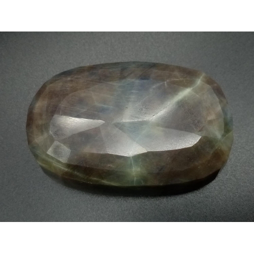 594 - 840ct large oval sapphire with certification card