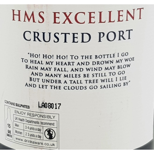 970 - A Bottle (75cl) HMS Excellent Crusted Port 2007.