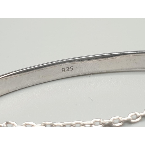 517 - STERLING SILVER LADIES ID BRACELET WEIGHT 2.1G