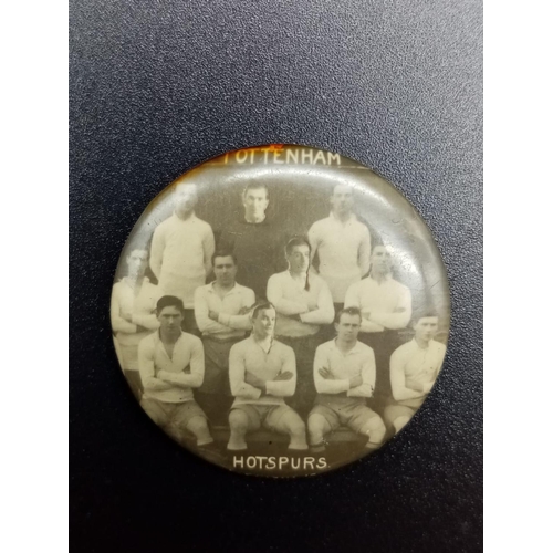 718 - Rare Vintage Sir Alf Ramsey Spurs Badge plus Spurs Team Badge. Sir Alf played at right back for Spur... 