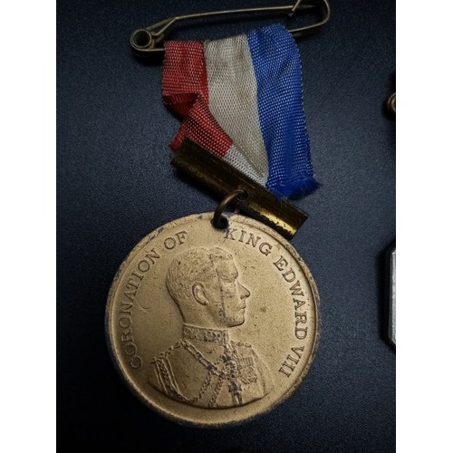 994 - Two Chinese Medals - PLA Badge and Medal Republic Medal and Two 1930s Commemorative coins.