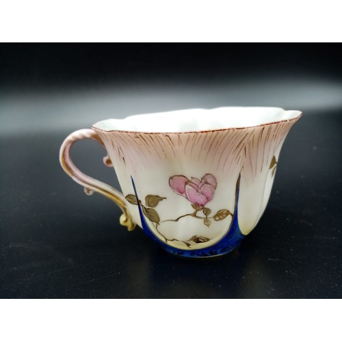 991 - Vintage Japonica Porcelain Cup and Saucer. Beautifully decorated. 8cm diameter.