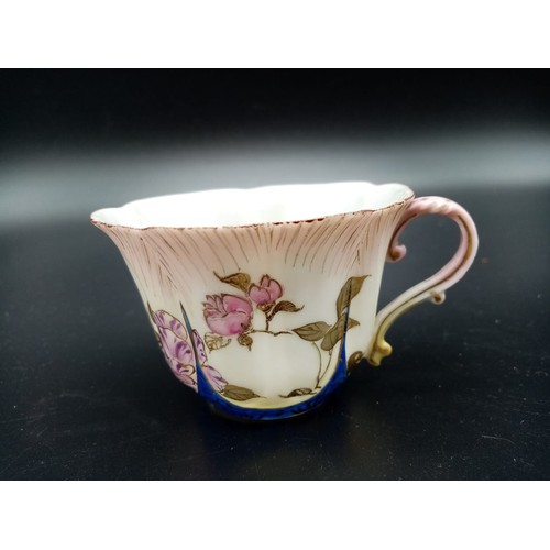 991 - Vintage Japonica Porcelain Cup and Saucer. Beautifully decorated. 8cm diameter.