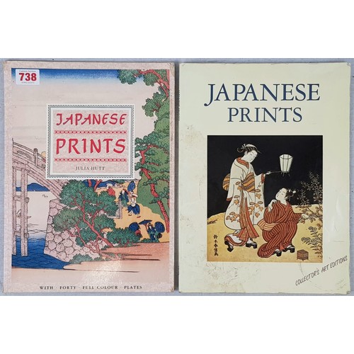 738 - 2x volumes of Japanese prints with descriptions