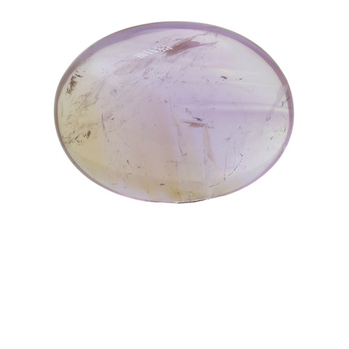 241 - A Natural Purple Amethyst in Oval Cabochon Cut 76.76ct
33.30 x 25.52 x 12.92mm. Come with AIG Certif... 