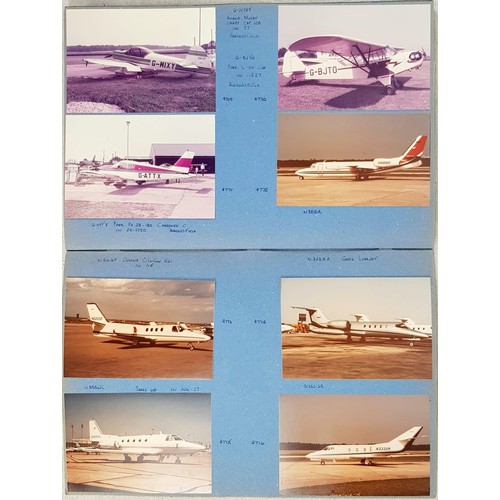 792 - A Scrapbook of over 100 Original Photos of Different Aircraft (with notes) from one of the UKs Great... 