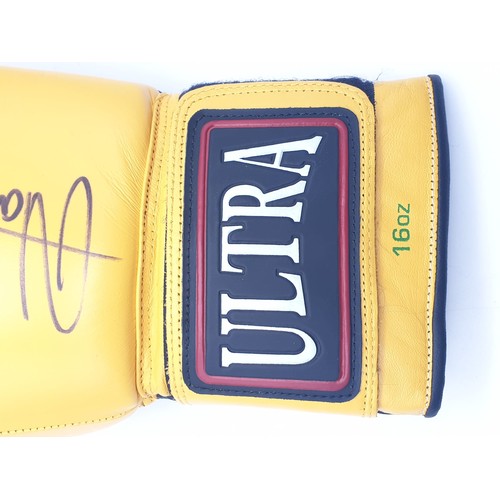 537 - Former World Middleweight Boxing Champion Alan Minter - Signed Glove.