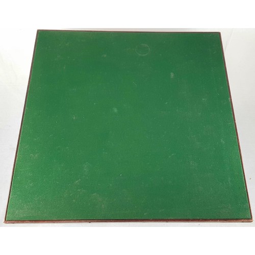 395 - Vintage Fold-Away Games and Card Table. Green Felt Top with Four Pull-Out Drink Holders. 70cm High. ... 