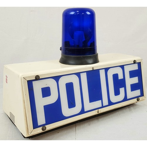 240 - A Vintage British Police Car Siren. Needs to be wired up to an electrical supply. 52 x 38cm