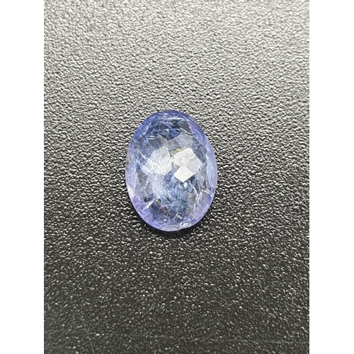 336 - 0.90 Cts Natural Tanzanite in Oval Mix Cut Shape. 7.40 x  5.20 x 2.80mm. Come with GLI Certificated