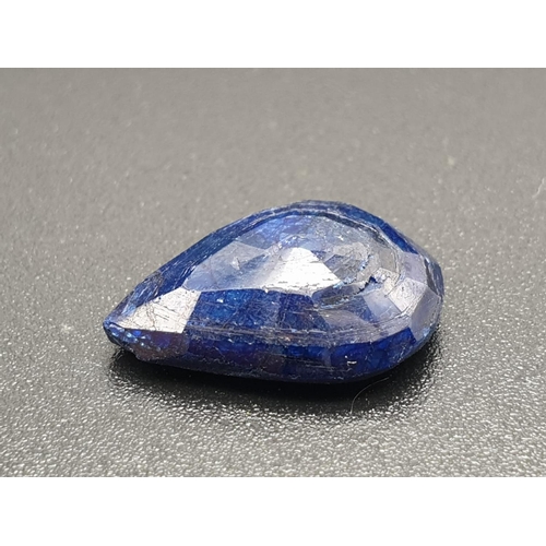 357 - 5.86 Cts Natural Blue Sapphire in Pear Cut. 14.78 x 10.90 x 4.14mm. Come with IGL&I Certificated