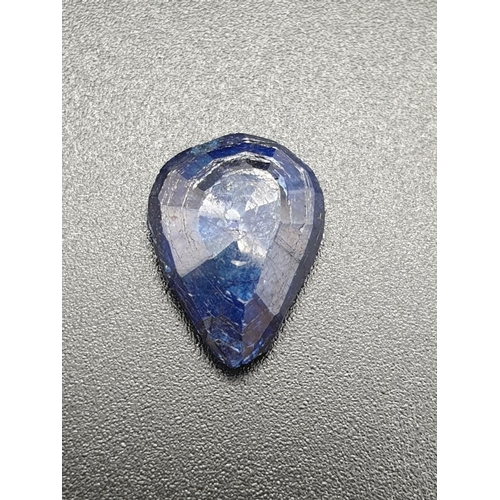 357 - 5.86 Cts Natural Blue Sapphire in Pear Cut. 14.78 x 10.90 x 4.14mm. Come with IGL&I Certificated
