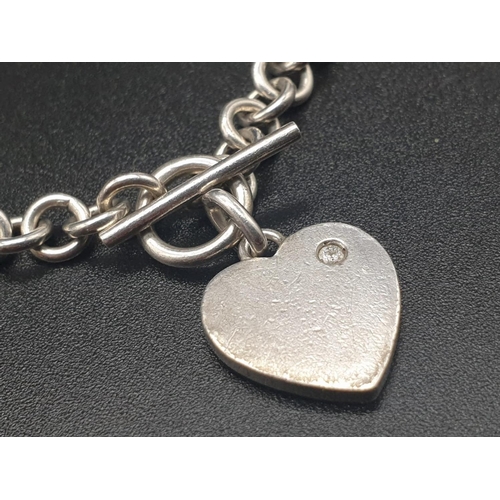 321 - Silver Tiffany Style Necklace and Bracelet. 40cm. 20cm
38.52g total weight